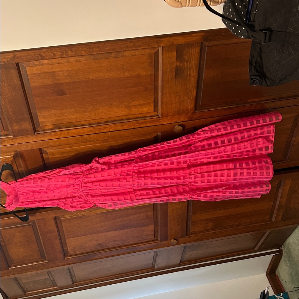 Vibrant Pink Sleeveless Maxi Dress